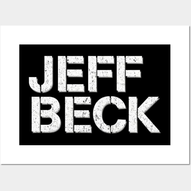 Jeff Beck Distressed Wall Art by The seagull strengths